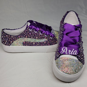 Custom Children Bling Converse Shoes