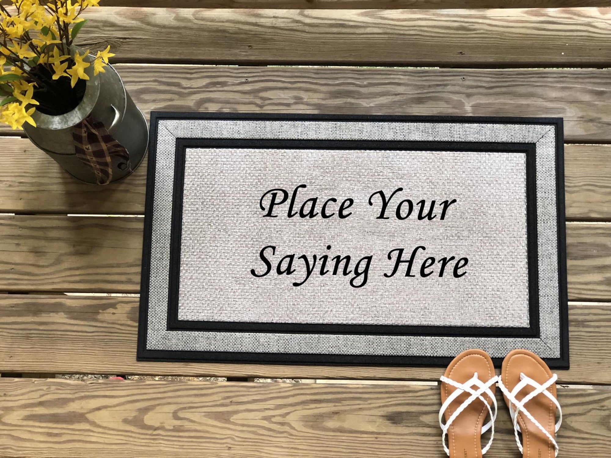 Flowers Welcome Mat, Welcome Doormats, Housewarming Gift, Home